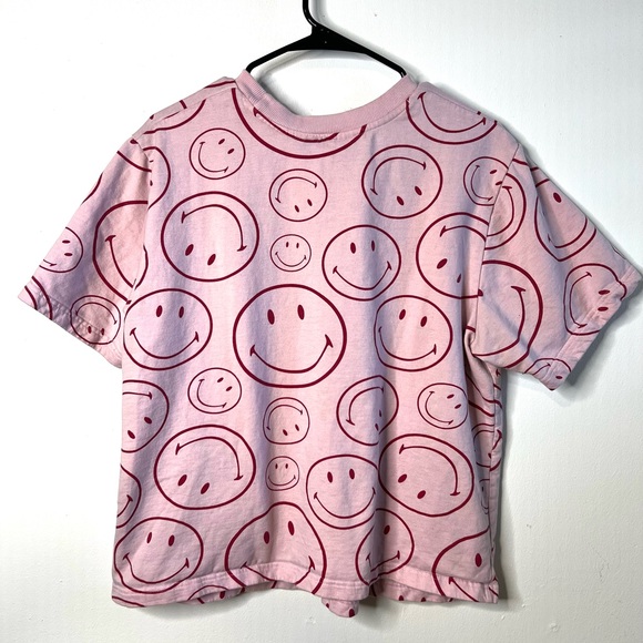 ASOS Smiley Pink Sweatshirt T Shirt SZ 8 EUC - Picture 4 of 6